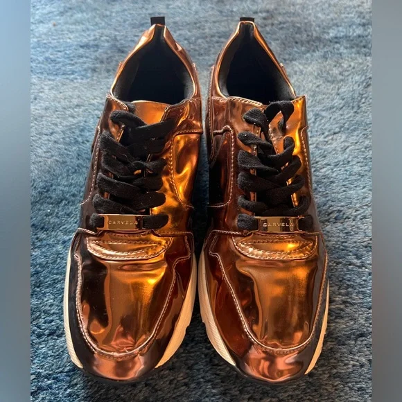 KURT GEIGER Carvela Bronze Sneakers - Picture 9 of 11